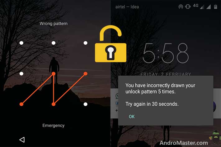 forgot unlock pattern android